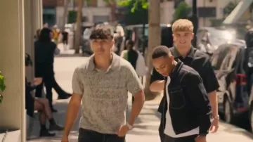 Zara Shiny Knit Polo Shirt worn by Danny as seen in Simon Cowell: The Next Act (S01E06)