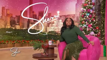 Zara Fringed Sequin Skirt worn by Sherri Shepherd as seen in Sherri on December 17, 2025