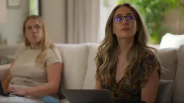 Free People Making Me Smile Flutter Sleeve Mesh Crop Top worn by Lauren as seen in Simon Cowell: The Next Act (S01E06)