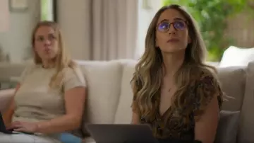 Free People Making Me Smile Flutter Sleeve Mesh Crop Top worn by Lauren as seen in Simon Cowell: The Next Act (S01E06)