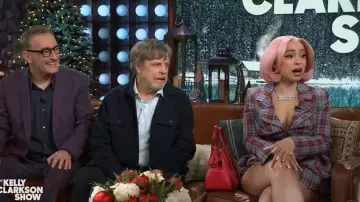 Vivienne Westwood Tartan Linen Blazer worn by Ice Spice as seen in The Kelly Clarkson Show on December 17, 2025