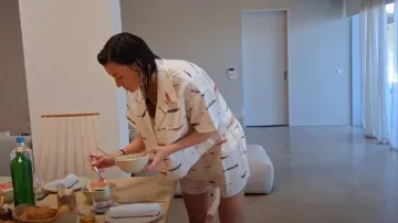 Staud Paddle Linen Short worn by Bronwyn Newport as seen in The Real Housewives of Salt Lake City (S06E14)