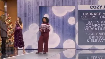 Zara Patent Effect Heeled Sandals worn by Erica Wark as seen in Good Morning America on December 18, 2025