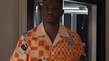 Emily in Paris S05 Samuel Arnold Printed Shirt worn by Julien (Samuel Arnold) as seen in Emily in Paris (S05)