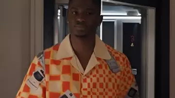 Emily in Paris S05 Samuel Arnold Printed Shirt worn by Julien (Samuel Arnold) as seen in Emily in Paris (S05)