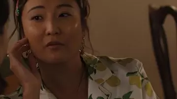 Emily in Paris S05 Ashley Park Lemon Printed Pajamas worn by Mindy Chen (Ashley Park) as seen in Emily in Paris (S05)