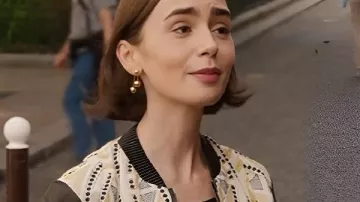 Emily in Paris S05 Emily Cooper Bomber Jacket worn by Emily Cooper (Lily Collins) as seen in Emily in Paris (S05)