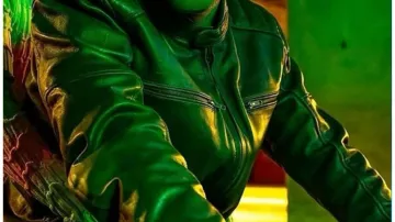Alberto Olmo Bad Influence 2025 Green Leather Jacket (Alberto Olmo) in Bad Influence