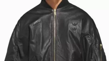 Willy Chavarria Bomber Leather Jacket