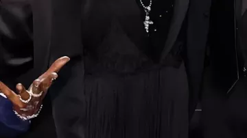 The Voice S28 Final Reba McEntire Black Fringe Blazer