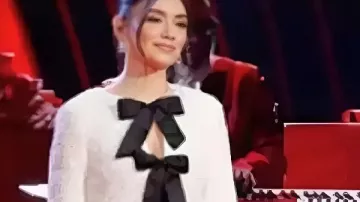 The Voice S28 Gina Miles Sequin Top as seen in The Voice