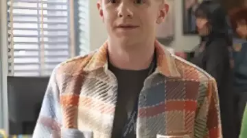 Abbott Elementary Season 5 Chris Perfetti Plaid Shirt Jacket worn by Jacob Hill (Chris Perfetti) in Abbott Elementary