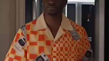 Emily in Paris S5 Samuel Arnold Printed Shirt worn by Julien (Samuel Arnold) in Emily in Paris (S05)