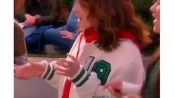 Electric Bloom S01 Jade Castillo Embellished Bomber Jacket worn by (Jade Castillo) in Electric Bloom (S01)