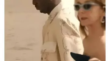 Emily In Paris S05 Samuel Arnold Beige Jacket worn by Julien (Samuel Arnold) in Emily in Paris (S05)