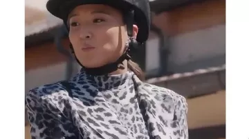 Emily in Paris S05 Ashley Park Leopard Printed Blazer worn by Mindy Chen (Ashley Park) as seen in Emily in Paris (S05)