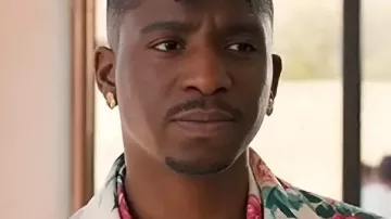 Emily In Paris S05 Samuel Arnold Rose Print Blazer worn by Julien (Samuel Arnold) as seen in Emily in Paris (S05)