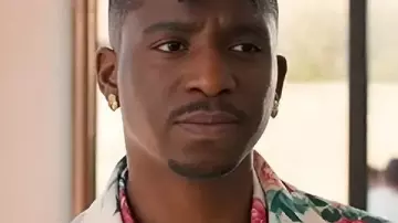 Emily In Paris S05 Samuel Arnold Rose Print Blazer worn by Julien (Samuel Arnold) as seen in Emily in Paris (S05)