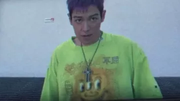 Thanos Green shirt worn by Choi Su-bong (Thanos) (T.O.P) in Squid Game (S02E03)