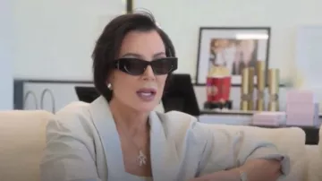 Alaïa Cat Eye Sunglasses worn by Kris Jenner as seen in The Kardashians (S07E09)