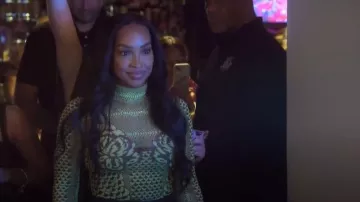 Afrm Zadie Top worn by Malika Haqq as seen in The Kardashians(S07E09)