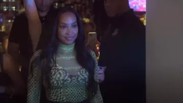 Afrm Zadie Top worn by Malika Haqq as seen in The Kardashians(S07E09)