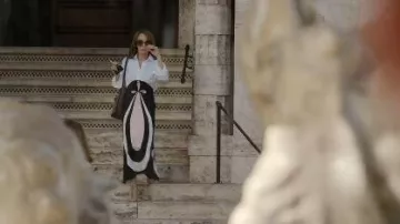 Francesco Russo T Bar Sandals worn by Sylvie Grateau (Philippine Leroy-Beaulieu) as seen in Emily in Paris (S05E01)