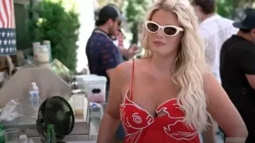 Saint Laurent Monogram Cat Eye Sunglasses worn by Madison LeCroy as seen in Southern Charm(S11E05)
