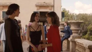 CoRo Peggy Cuff Gold Plated Bronze worn by Sylvie Grateau (Philippine Leroy-Beaulieu) as seen in Emily in Paris (S05E01)