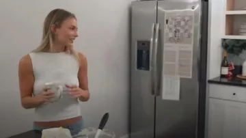 John Galt Silver Kathleen Top worn by Charley Manley as seen in Southern Charm(S11E05)