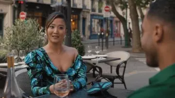 Sotevy Lily in Blue Ocean worn by Mindy Chen (Ashley Park) as seen in Emily in Paris (S05E01)