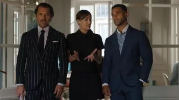 Paul & Joe Capucin Blouse in Nori worn by Genevieve (Thalia Besson) as seen in Emily in Paris (S05E01)