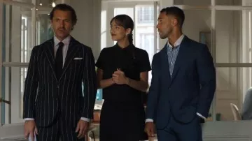 Paul & Joe Jozyb Mini Skirt in Nori worn by Genevieve (Thalia Besson) as seen in Emily in Paris (S05E01)