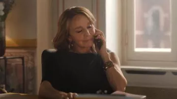 Ferragamo Gancini Chain Bracelet worn by Sylvie Grateau (Philippine Leroy-Beaulieu) as seen in Emily in Paris (S05E02)