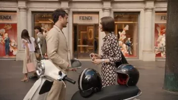 Diane von Furstenberg Michele Jumpsuit worn by Emily Cooper (Lily Collins) as seen in Emily in Paris (S05E02)