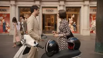 Diane von Furstenberg Michele Jumpsuit worn by Emily Cooper (Lily Collins) as seen in Emily in Paris (S05E02)