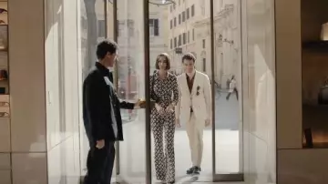 Si Rossi Sergio Rossi Sandals worn by Emily Cooper (Lily Collins) as seen in Emily in Paris (S05E02)