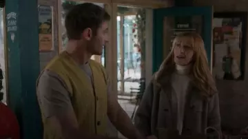Toast Textured Vest worn by Callum (Julian Morris) as seen in Twelve Dates 'Til Christmas (S01E05)