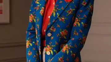 Emily In Paris S05 Lily Collins Floral Print Blazer