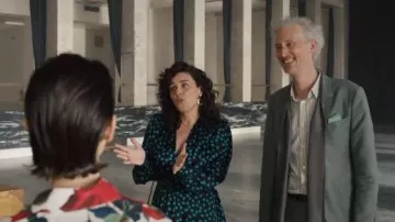 Saint Laurent Polka Dot Dress worn by Bianca as seen in Emily in Paris (S05E02)