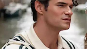 Emily In Paris S05 Paul Forman Linen Striped Shirt as seen in Emily in Paris (S05)