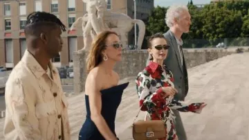 Swarovski Crystal SK6006 Sunglasses worn by Sylvie Grateau (Philippine Leroy-Beaulieu) as seen in Emily in Paris (S05E02)