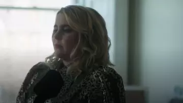 Queens of Archive Viva Mini Dress Gold worn by Kate (Mae Whitman) as seen in Twelve Dates 'Til Christmas (S01E06)