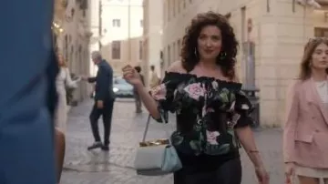 Dolce & Gabbana Floral Off Shoulder Top worn by Jacqueline (Céline Menville) as seen in Emily in Paris (S05E03)