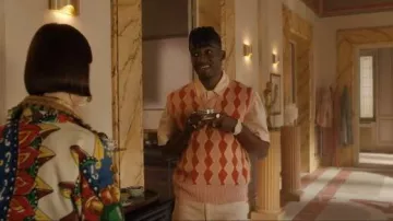 Chateau Orlando Merino Wool Mix Ziggy vest worn by Julien (Samuel Arnold) as seen in Emily in Paris (S05E03)