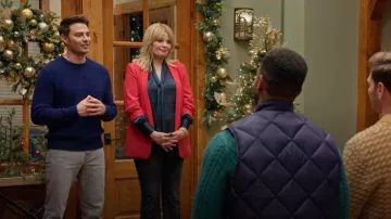 North Sails Ed Crewneck Sweater worn by Jonathan Bennett as seen in Finding Mr. Christmas (S02E07)