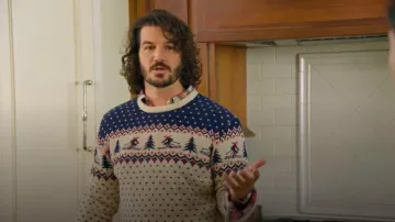 Kiel James Patrick The Alpine Ski Sweater worn by Rustin as seen in Finding Mr. Christmas (S02E08)