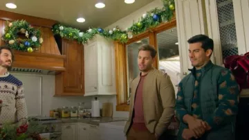 Kiel James Patrick Woodland Pine Sweater worn by Angel as seen in Finding Mr. Christmas (S02E08)