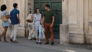 Alameda Turquesa Hana Bag worn by Emily Cooper (Lily Collins) as seen in Emily in Paris (S05E04)