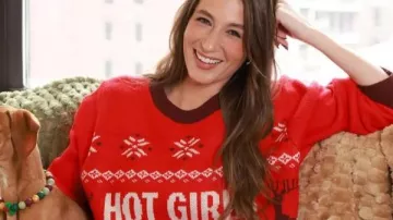 Amanda Batula Arby’s Holiday Red Sweatshirt